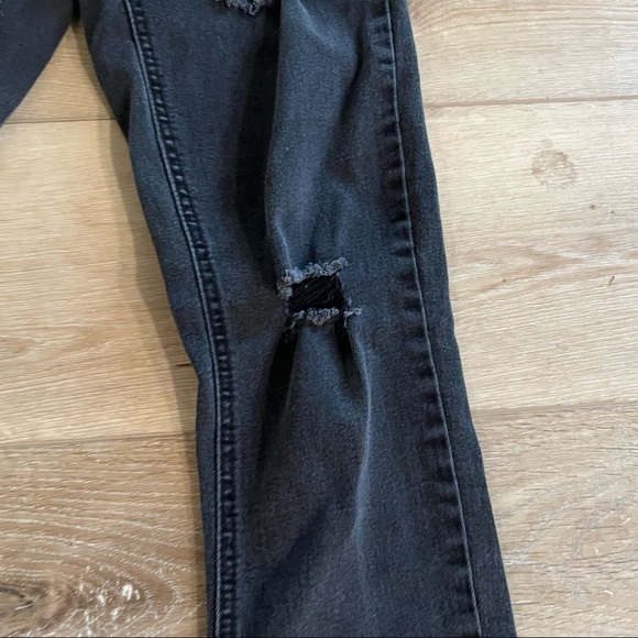 𝅺RSQ Ibiza skinny black distressed jeans, size 7, super stretchy. - Picture 5 of 9